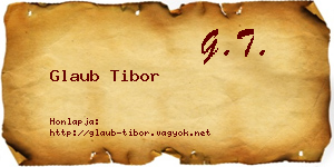 Glaub Tibor névjegykártya