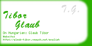 tibor glaub business card